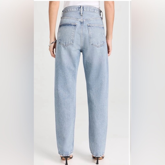 NWT AGOLDE 90s jeans loose fit threadbare size 24 new with tags - Picture 14 of 14